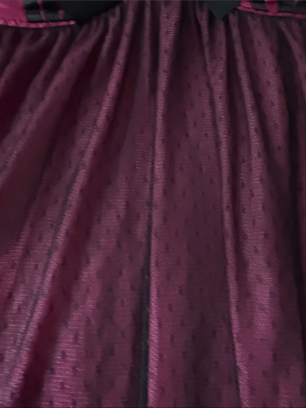 Women’s Satin & Mesh Babydoll Nightdress - Purple - Picture 3 of 5